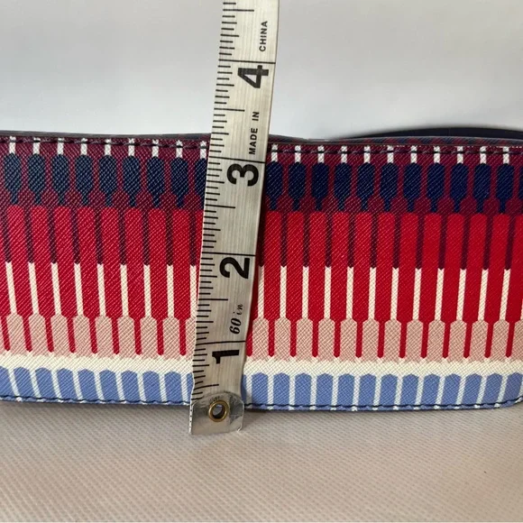 Lauren Ralph Lauren Red White Blue Crossbody Bag Lindley Alissa - Picture 15 of 16